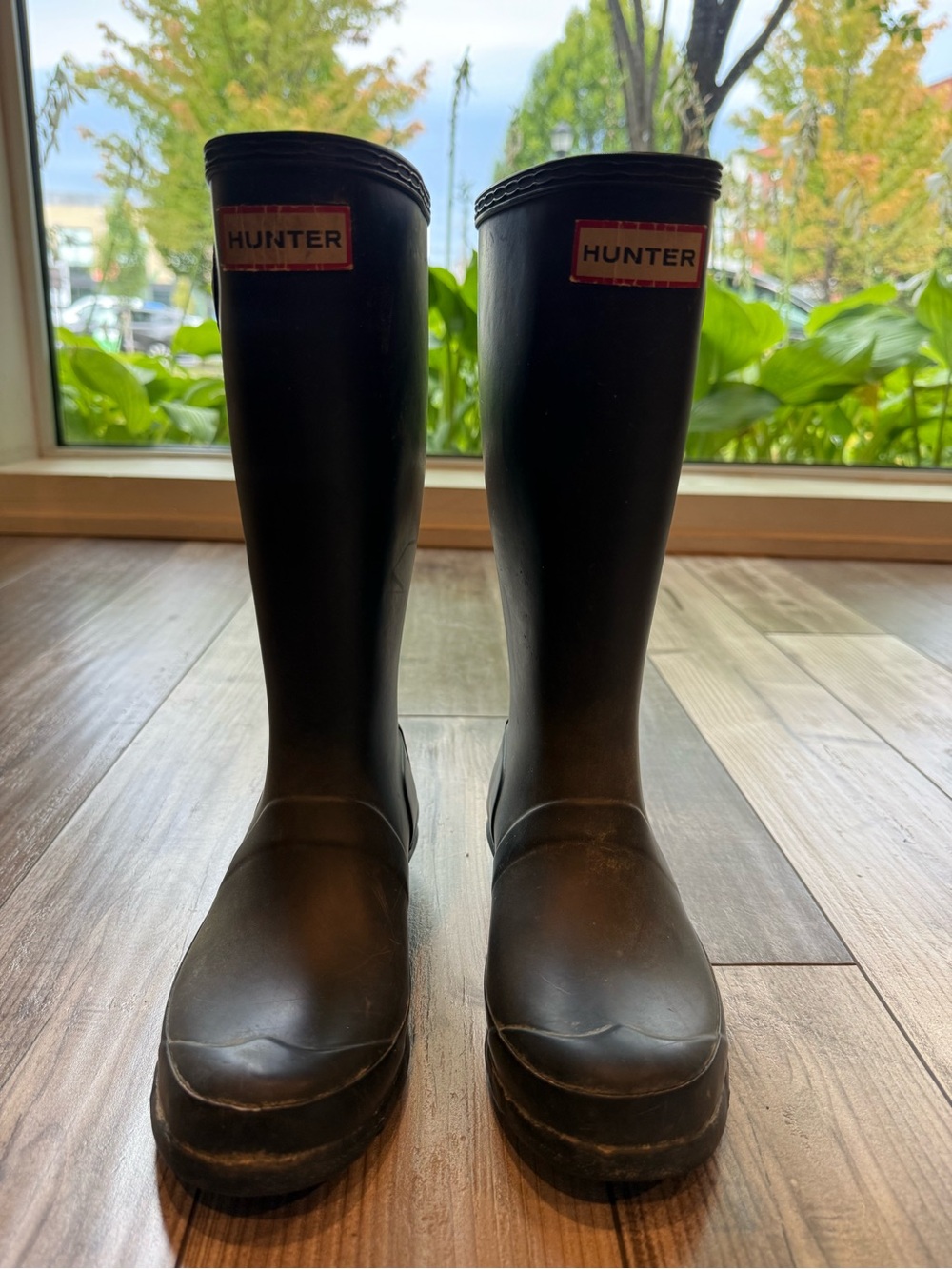 Hunter Original kids tall black size 2